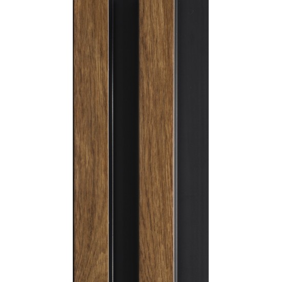 СТЕНОВАЯ РЕЕЧНАЯ ПАНЕЛЬ ОРЕХ 2950х122мм 3D-PROF XL (COMFORT)