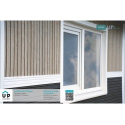 САЙДИНГ ВЕРТИКАЛЬНЫЙ ПЛАНКЕН СЕДОЙ 3000х240мм ТИМБЕР-БЛОК Ю-ПЛАСТ