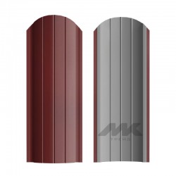 ШТАКЕТНИК РУБИН 103мм ТЕМНО-ВИШНЕВЫЙ ОДНОСТОРОННИЙ ГЛЯНЦЕВЫЙ МК-ТРЕЙД