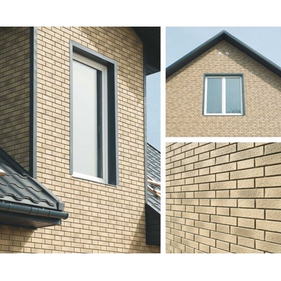 ФАСАДНАЯ ПАНЕЛЬ КЛИНКЕР БАЛТИК ПУСТЫНЯ 1950х292мм СТОУН-ХАУС S-LOCK Ю-ПЛАСТ