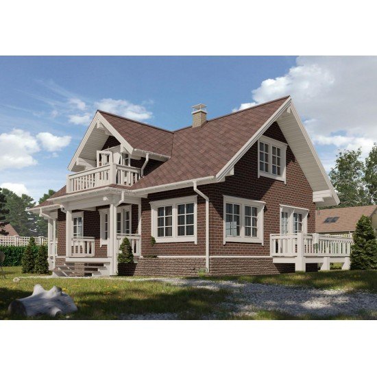 ФАСАДНАЯ БИТУМНАЯ ПЛИТКА РУБИНОВАЯ DOCKE BRICK PREMIUM