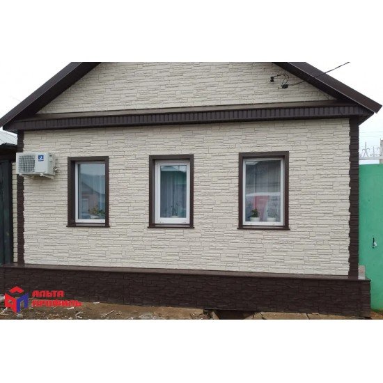 ФАСАДНАЯ ПАНЕЛЬ ГРАНД КАНЬОН ЭКО КОРИЧНЕВЫЙ 1040х420мм АЛЬТА-ПРОФИЛЬ