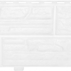 ФАСАДНАЯ ПАНЕЛЬ СЛАНЦЕВАЯ ПОРОДА БЕЛАЯ 3020х235мм АЛЬТА-ПРОФИЛЬ