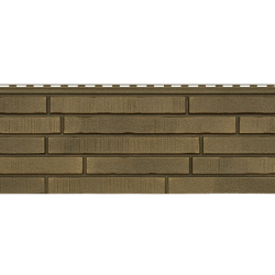 ФАСАДНАЯ ПАНЕЛЬ РИГЕЛЬНЫЙ КИРПИЧ ЛАТУНЬ 1940х290мм СТОУН-ХАУС S-LOCK Ю-ПЛАСТ