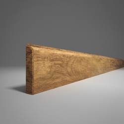 ПЛИНТУС НАПОЛЬНЫЙ ИЗ ВСПЕНЕННОГО ПВХ ДУБ ИМПЕРСКИЙ 100 2200х80мм COMFORT