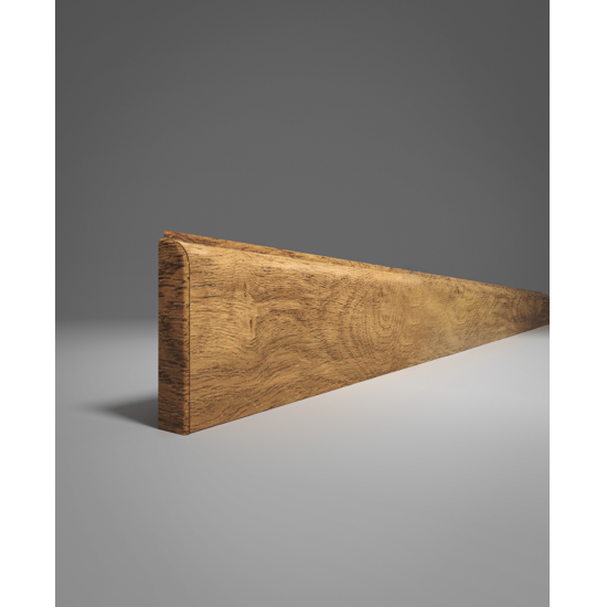 ПЛИНТУС НАПОЛЬНЫЙ ИЗ ВСПЕНЕННОГО ПВХ ДУБ ИМПЕРСКИЙ 100 2200х80мм COMFORT