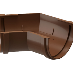 УГОЛ ЖЕЛОБА 135гр ПВХ D120 (DÖCKE PREMIUM)