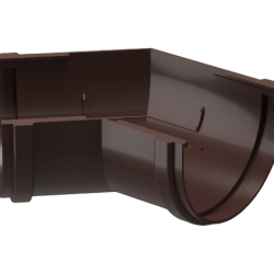 УГОЛ ЖЕЛОБА 135гр ПВХ D120 (DÖCKE PREMIUM)