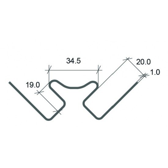 ВНУТРЕННИЙ УГОЛ КЛИНКЕР НОРДИК ЛАВА 3,05м ДЛЯ ФАСАДНЫХ ПАНЕЛЕЙ СТОУН-ХАУС S-LOCK Ю-ПЛАСТ