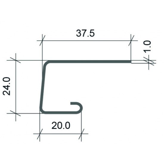J-ПЛАНКА БЕЖЕВАЯ 3,05м ДЛЯ САЙДИНГА Ю-ПЛАСТ