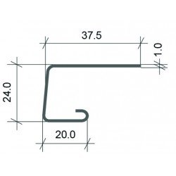 J-ПЛАНКА РИГЕЛЬНЫЙ КИРПИЧ МОККО 3,05м ДЛЯ ФАСАДНЫХ ПАНЕЛЕЙ СТОУН-ХАУС S-LOCK Ю-ПЛАСТ
