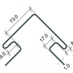 НАРУЖНЫЙ УГОЛ КЛИНКЕР НОРДИК ПЕСОК 3,05м ДЛЯ ФАСАДНЫХ ПАНЕЛЕЙ СТОУН-ХАУС S-LOCK Ю-ПЛАСТ