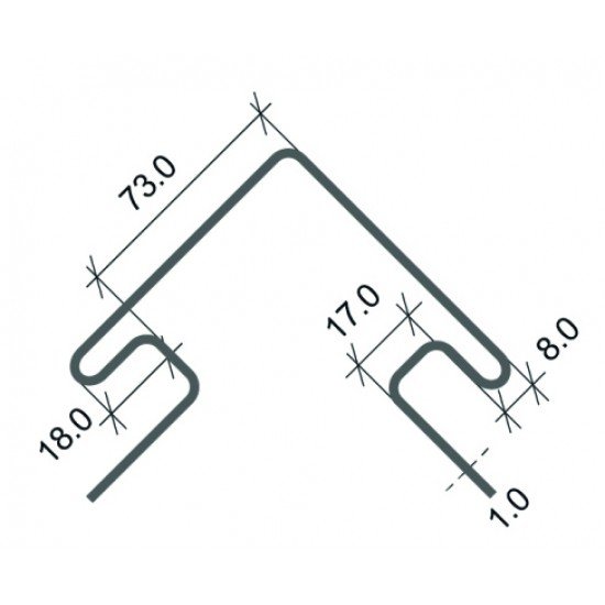 НАРУЖНЫЙ УГОЛ РИГЕЛЬНЫЙ КИРПИЧ ГРИФЕЛЬ 3,05м ДЛЯ ФАСАДНЫХ ПАНЕЛЕЙ СТОУН-ХАУС S-LOCK Ю-ПЛАСТ
