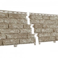 ФАСАДНАЯ ПАНЕЛЬ КВАРЦИТ СВЕТЛО-БЕЖЕВЫЙ 2000х250мм СТОУН-ХАУС Ю-ПЛАСТ