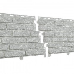 ФАСАДНАЯ ПАНЕЛЬ КВАРЦИТ СВЕТЛО-СЕРЫЙ 2000х250мм СТОУН-ХАУС Ю-ПЛАСТ