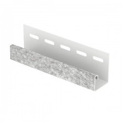 J-ПЛАНКА КВАРЦИТ СВЕТЛО-СЕРЫЙ 3,05м ДЛЯ ФАСАДНЫХ ПАНЕЛЕЙ СТОУН-ХАУС Ю-ПЛАСТ