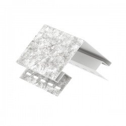 НАРУЖНЫЙ УГОЛ КВАРЦИТ СВЕТЛО-СЕРЫЙ 3,05м ДЛЯ ФАСАДНЫХ ПАНЕЛЕЙ СТОУН-ХАУС Ю-ПЛАСТ