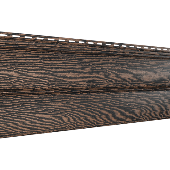 САЙДИНГ БЛОК-ХАУС ДУБ МОРЕНЫЙ 3050х230мм ТИМБЕР-БЛОК Ю-ПЛАСТ