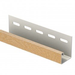 J-ПЛАНКА ДУБ МЕДОВЫЙ 3,05м ДЛЯ ФАСАДНЫХ ПАНЕЛЕЙ ХОКЛА S-LOCK Ю-ПЛАСТ