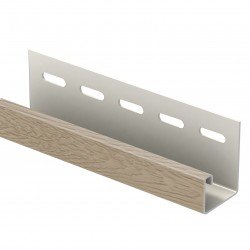 J-ПЛАНКА ДРЕВЕСНЫЙ ТАУП 3,05м ДЛЯ ФАСАДНЫХ ПАНЕЛЕЙ ХОКЛА S-LOCK Ю-ПЛАСТ