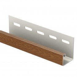 J-ПЛАНКА ОЛЬХА НАТУРАЛЬНАЯ 3,05м ДЛЯ ФАСАДНЫХ ПАНЕЛЕЙ ХОКЛА S-LOCK Ю-ПЛАСТ