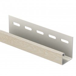 J-ПЛАНКА СЛОНОВАЯ КОСТЬ 3,05м ДЛЯ ФАСАДНЫХ ПАНЕЛЕЙ ХОКЛА S-LOCK Ю-ПЛАСТ