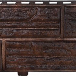 ФАСАДНАЯ ПАНЕЛЬ СЛАНЦЕВАЯ ПОРОДА КОРИЧНЕВАЯ 3020х235мм АЛЬТА-ПРОФИЛЬ