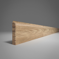 ПЛИНТУС НАПОЛЬНЫЙ ИЗ ВСПЕНЕННОГО ПВХ ДУБ МОККА 204 2200х80мм COMFORT