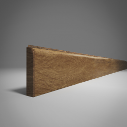 ПЛИНТУС НАПОЛЬНЫЙ ИЗ ВСПЕНЕННОГО ПВХ ДУБ ТЕМНЫЙ 217 2200х80мм COMFORT