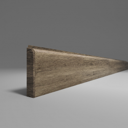 ПЛИНТУС НАПОЛЬНЫЙ ИЗ ВСПЕНЕННОГО ПВХ ДУБ РУСТИК 220 2200х80мм COMFORT