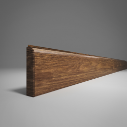 ПЛИНТУС НАПОЛЬНЫЙ ИЗ ВСПЕНЕННОГО ПВХ ОРЕХ 224 2200х80мм COMFORT