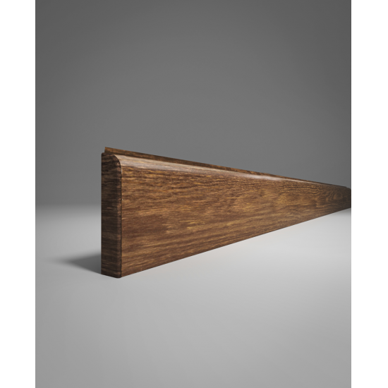 ПЛИНТУС НАПОЛЬНЫЙ ИЗ ВСПЕНЕННОГО ПВХ ОРЕХ 224 2200х80мм COMFORT