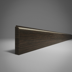 ПЛИНТУС НАПОЛЬНЫЙ ИЗ ВСПЕНЕННОГО ПВХ ВЕНГЕ 226 2200х80мм COMFORT