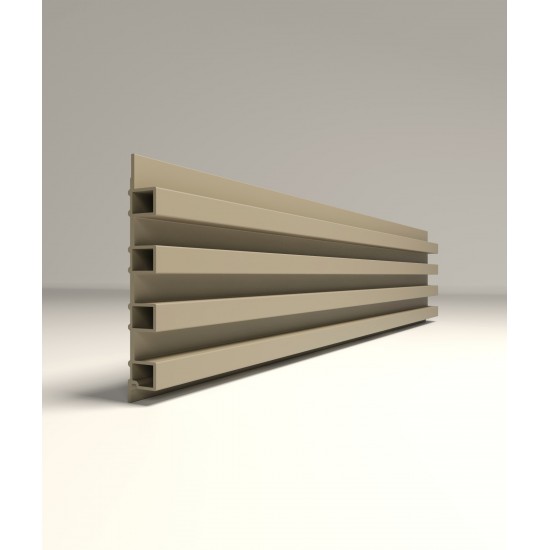 СТЕНОВАЯ РЕЕЧНАЯ ПАНЕЛЬ КАПУЧИНО 2950х173мм 3D-PROF L (COMFORT)