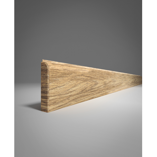 ПЛИНТУС НАПОЛЬНЫЙ ИЗ ВСПЕНЕННОГО ПВХ ДУБ ЛАТТЕ 270 2200х80мм COMFORT