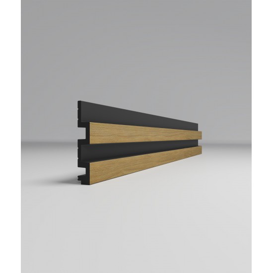 СТЕНОВАЯ РЕЕЧНАЯ ПАНЕЛЬ ДУБ ИМПЕРСКИЙ 2950х122мм 3D-PROF XL (COMFORT)