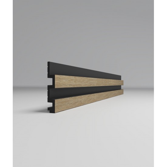 СТЕНОВАЯ РЕЕЧНАЯ ПАНЕЛЬ ДУБ СОНОМА 2950х122мм 3D-PROF XL (COMFORT)