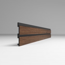 СТЕНОВАЯ РЕЕЧНАЯ ПАНЕЛЬ ОРЕХ ТЕМНЫЙ 2950х122мм 3D-PROF XXL (COMFORT)