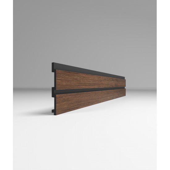 СТЕНОВАЯ РЕЕЧНАЯ ПАНЕЛЬ ОРЕХ ТЕМНЫЙ 2950х122мм 3D-PROF XXL (COMFORT)