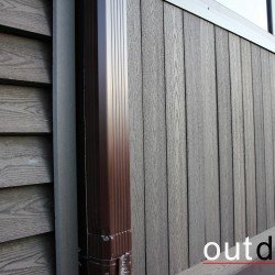 ФАСАДНАЯ ДОСКА ДПК, ТЕКСТУРА ДЕРЕВА, ТЕМНО-КОРИЧНЕВАЯ 4,0м (OUTDOOR)