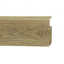 ПЛИНТУС НАПОЛЬНЫЙ ПЛАСТИКОВЫЙ ДУБ ИРИСКА 308 2200х80мм WINART