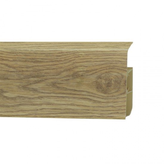 ПЛИНТУС НАПОЛЬНЫЙ ПЛАСТИКОВЫЙ ДУБ ИРИСКА 308 2200х80мм WINART