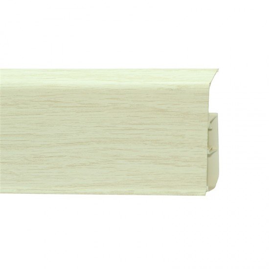 ПЛИНТУС НАПОЛЬНЫЙ ПЛАСТИКОВЫЙ ДУБ БЕЛЫЙ 321 2200х80мм WINART