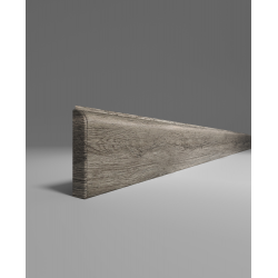 ПЛИНТУС НАПОЛЬНЫЙ ИЗ ВСПЕНЕННОГО ПВХ ДУБ ПЕПЕЛЬНЫЙ 401 2200х80мм COMFORT