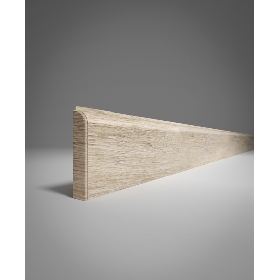 ПЛИНТУС НАПОЛЬНЫЙ ИЗ ВСПЕНЕННОГО ПВХ АКАЦИЯ 424 2200х80мм COMFORT