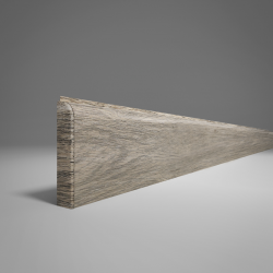 ПЛИНТУС НАПОЛЬНЫЙ ИЗ ВСПЕНЕННОГО ПВХ СЕКВОЙЯ СЕРАЯ 435 2200х80мм COMFORT