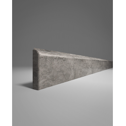 ПЛИНТУС НАПОЛЬНЫЙ ИЗ ВСПЕНЕННОГО ПВХ ЛОФТ СЕРЫЙ 437 2200х80мм COMFORT