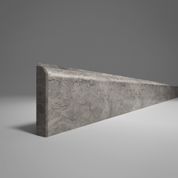 ПЛИНТУС НАПОЛЬНЫЙ ИЗ ВСПЕНЕННОГО ПВХ ЛОФТ СЕРЫЙ 437 2200х80мм COMFORT