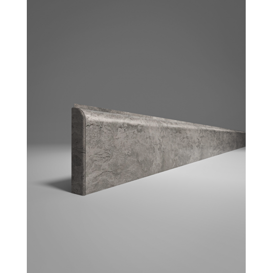 ПЛИНТУС НАПОЛЬНЫЙ ИЗ ВСПЕНЕННОГО ПВХ ЛОФТ СЕРЫЙ 437 2200х80мм COMFORT