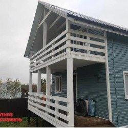 САЙДИНГ АКРИЛОВЫЙ КОРАБЕЛЬНЫЙ БРУС СЕРО-ГОЛУБОЙ 3660х230мм КАНАДА ПЛЮС ПРЕМИУМ АЛЬТА-ПРОФИЛЬ